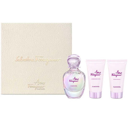 Salvatore Ferragamo Ladies Amo Flowerful Gift Set Fragrances (Wholesale) - Luxurious Fragrance Available Online in Hong Kong & China