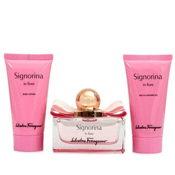 Salvatore Ferragamo Ladies Signorina In Fiore Gift Set - Luxurious Fragrance Available Online in Hong Kong & China