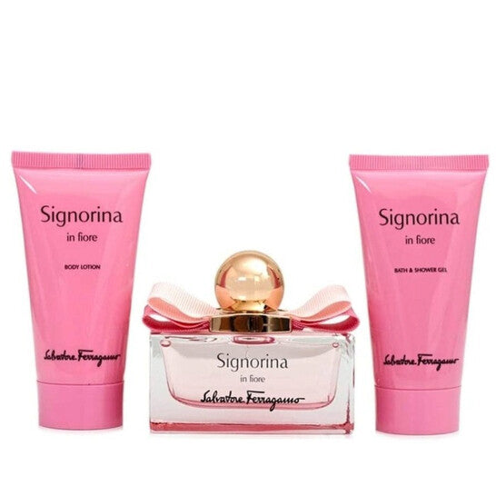 Salvatore Ferragamo Ladies Signorina In Fiore 3pcs EDT Gift Set Fragrances (Wholesale) - Luxurious Fragrance Available Online in Hong Kong & China