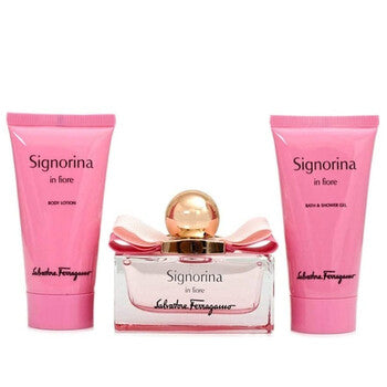 Salvatore Ferragamo Ladies Signorina In Fiore Gift Set - Luxurious Fragrance Available Online in Hong Kong & China