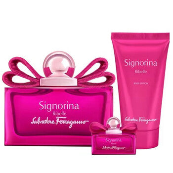 Salvatore Ferragamo Ladies Signorina Ribelle Gift Set - Luxurious Fragrance Available Online in Hong Kong & China