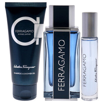 Salvatore Ferragamo Men's Intense Leather Gift Set - Luxurious Fragrance Available Online in Hong Kong & China