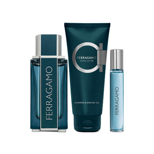 Salvatore Ferragamo Men's Intense Leather Gift Set Fragrances (Wholesale) - Luxurious Fragrance Available Online in Hong Kong & China
