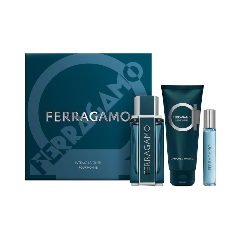 Salvatore Ferragamo Men's Intense Leather Gift Set Fragrances - Luxurious Fragrance Available Online in Hong Kong & China