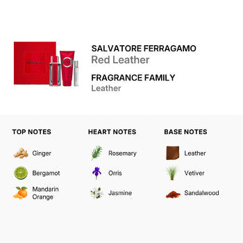 Salvatore Ferragamo Men's Red Leather Gift Set (Wholesale) - Luxurious Fragrance Available Online in Hong Kong & China