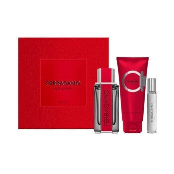 Salvatore Ferragamo Men's Red Leather 3pcs EDP Gift Set Fragrances (Wholesale) - Luxurious Fragrance Available Online in Hong Kong & China