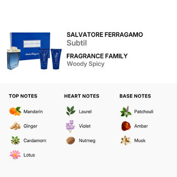 Salvatore Ferragamo Men's Subtil Gift Set - Luxurious Fragrance Available Online in Hong Kong & China