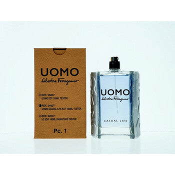 Salvatore Ferragamo Men's Uomo Casual Life EDT Spray 3.33 oz (Tester) - Luxurious Fragrance Available Online in Hong Kong & China