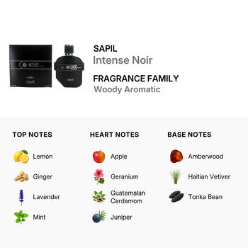 Sapil Men's Intense Noir EDP 3.4 oz (Wholesale) - Luxurious Fragrance Available Online in Hong Kong & China