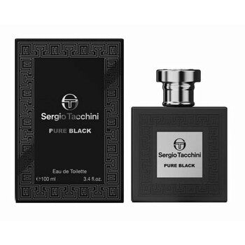 Sergio Tacchini Men's Pure Black EDT Spray 3.4 oz - Luxurious Fragrance Available Online in Hong Kong & China