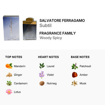 Salvatore Ferragamo Subtil Homme / Salvatore Ferragamo EDT Spray 1.7 oz (m) (Wholesale) - Luxurious Fragrance Available Online in Hong Kong & China