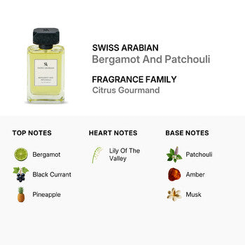 Swiss Arabian Unisex Bergamot And Patchouli EDP Spray 3.38 oz (Wholesale) - Luxurious Fragrance Available Online in Hong Kong & China