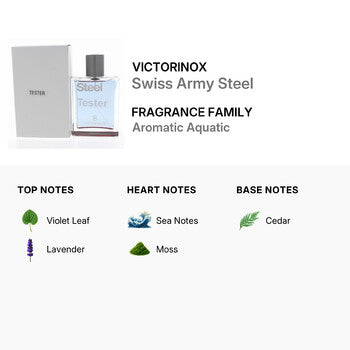 Victorinox Swiss Army Men's Steel EDT Spray 3.4 oz (Tester) (Wholesale) - Luxurious Fragrance Available Online in Hong Kong & China