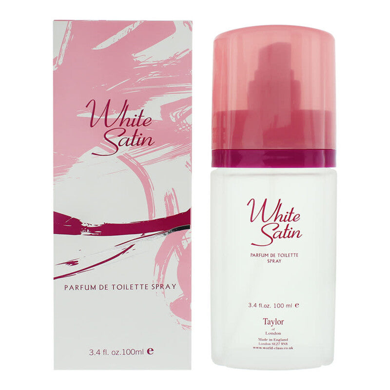 Taylor Of London Ladies White Satin EDT Spray 3.38 oz Fragrances - Luxurious Fragrance Available Online in Hong Kong & China