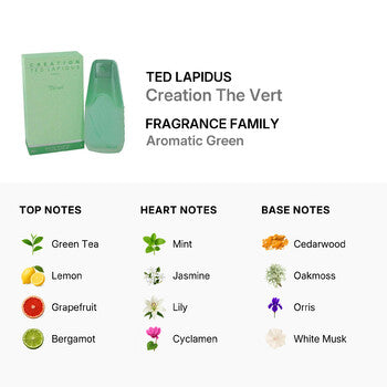 Ted Lapidus Ladies Creation The Vert EDT 3.4 oz Fragrances (Wholesale) - Luxurious Fragrance Available Online in Hong Kong & China
