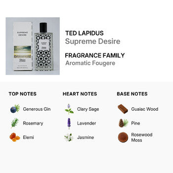 Ted Lapidus Ladies Supreme Desire EDT Spray 3.3 oz - Luxurious Fragrance Available Online in Hong Kong & China