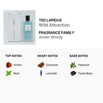 Ted Lapidus Men's Wild Attraction EDT Spray 3.4 oz (Tester) Fragrances (Wholesale) - Luxurious Fragrance Available Online in Hong Kong & China
