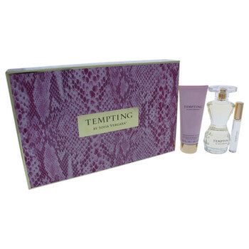 Sofia Vergara Tempting by Sofia Vergara for Women - 3 Pc Gift Set 3.4oz EDP Spray, 0.33oz EDP Rollerball, 3.4oz Body Lotion (Wholesale) - Luxurious Fragrance Available Online in Hong Kong & China