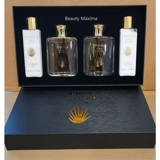 Tequila Men's Gold Gift Set Fragrances (Wholesale) - Luxurious Fragrance Available Online in Hong Kong & China