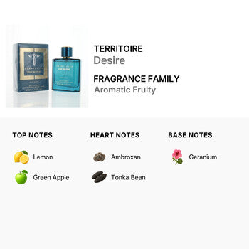 Territoire Men's Desire EDP Spray 3.4 oz - Luxurious Fragrance Available Online in Hong Kong & China