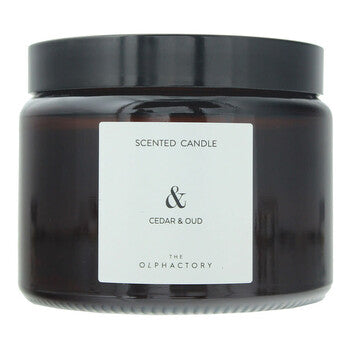 The Olphactory Unisex Cedar & Oud 12.7 oz Scented Candle (Wholesale) - Luxurious Fragrance Available Online in Hong Kong & China