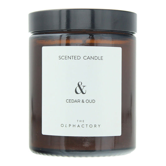 The Olphactory Unisex Cedar & Oud 4.76 oz Scented Candle - Luxurious Fragrance Available Online in Hong Kong & China