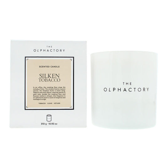 The Olphactory Unisex Silken Tobacco 10.93 oz Scented Candle - Luxurious Fragrance Available Online in Hong Kong & China
