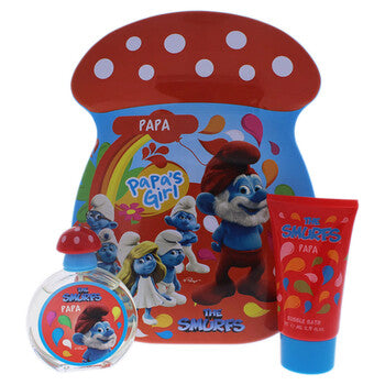 First American Brands The Smurfs Papa by First American Brands for Kids - 2 Pc Gift Set 1.7oz EDT Spray, 2.5oz Bubble Bath - Luxurious Fragrance Available Online in Hong Kong & China