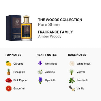 The Woods Collection Unisex Pure Shine EDP 3.3 oz (Wholesale) - Luxurious Fragrance Available Online in Hong Kong & China