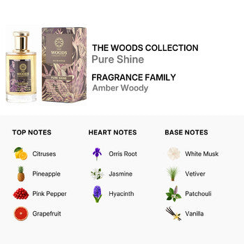 The Woods Collection Unisex Pure Shine EDP 3.4 oz (Tester) (Wholesale) - Luxurious Fragrance Available Online in Hong Kong & China