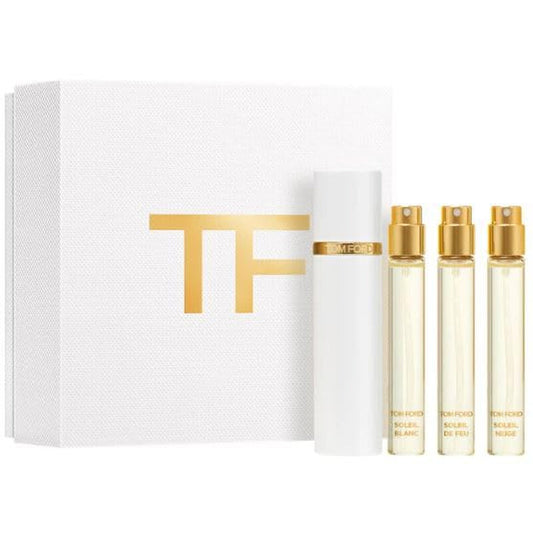 Tom Ford Private Blend Soleil Collection 3 Piece Gift Set: Soleil Blanc Eau de Parfum 10ml - Soleil de Feu Eau de Parfum 10ml -Soleil Neige Eau de Par (Wholesale) - Luxurious Fragrance Available Online in Hong Kong & China