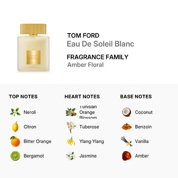 Tom Ford Unisex Eau De Soleil Blanc EDT 3.4 oz (Wholesale) - Luxurious Fragrance Available Online in Hong Kong & China