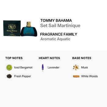 Tommy Bahama Set Sail Martinique by Tommy Bahama Cologne Spray 3.4 oz (100 ml) (m) - Luxurious Fragrance Available Online in Hong Kong & China