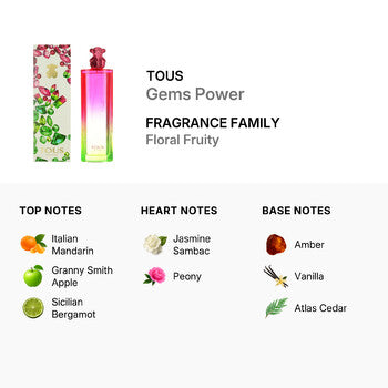 Tous Ladies Gems Power EDT Spray 3 oz - Luxurious Fragrance Available Online in Hong Kong & China