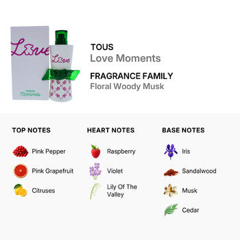 Tous Ladies Love Moments EDT Spray 3 oz - Luxurious Fragrance Available Online in Hong Kong & China