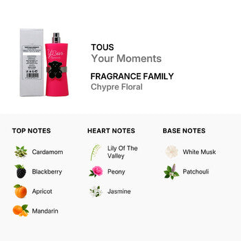 Tous Ladies Your Moments EDT Spray 3.0 oz (Tester) Fragrances (Wholesale) - Luxurious Fragrance Available Online in Hong Kong & China
