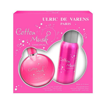 Ulric De Varens Ladies Cotton Musk Gift Set Fragrances (Wholesale) - Luxurious Fragrance Available Online in Hong Kong & China