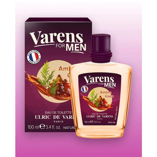 Ulric De Varens Men's Ambre Coca EDT Spray 3.4 oz Fragrances (Wholesale) - Luxurious Fragrance Available Online in Hong Kong & China