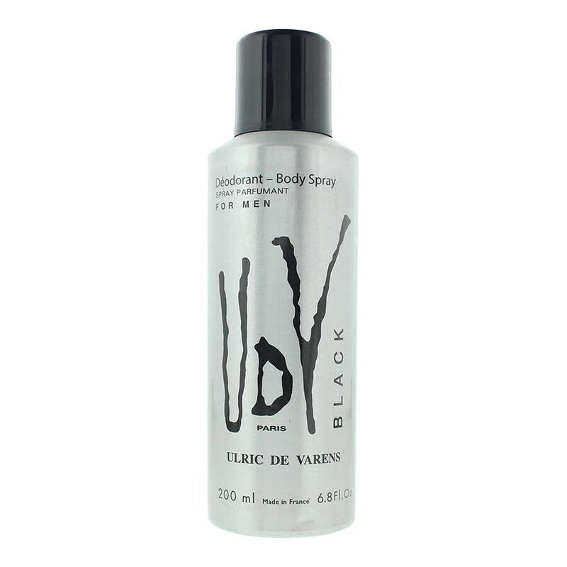 Ulric De Varens Men's UDV Black Deodorant Spray 6.7 oz Bath & Body - Luxurious Fragrance Available Online in Hong Kong & China