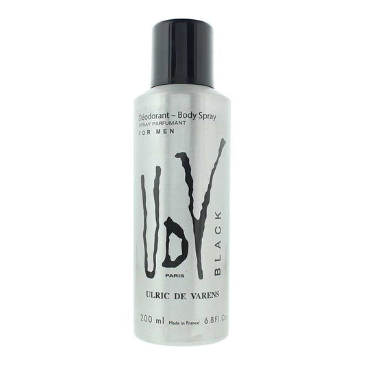 Ulric De Varens Men's UDV Black Deodorant Spray 6.7 oz Bath & Body - Luxurious Fragrance Available Online in Hong Kong & China