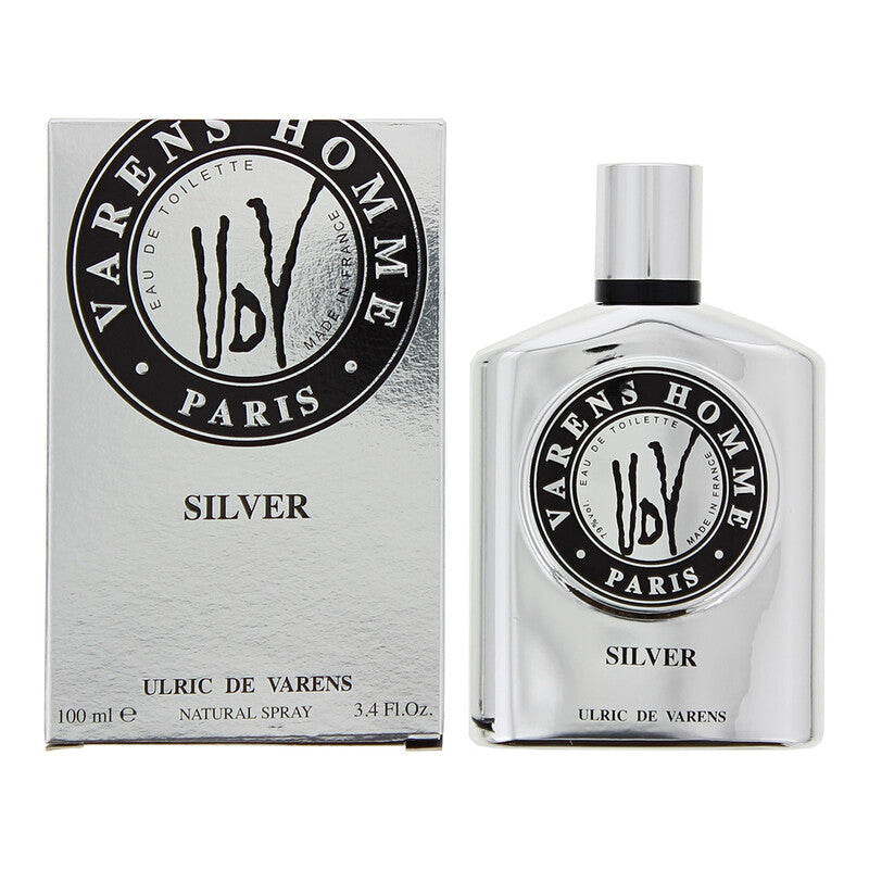 Ulric De Varens Men's UDV Silver Limited Edition EDT Spray 3.4 oz Fragrances - Luxurious Fragrance Available Online in Hong Kong & China