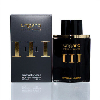 Emanuel Ungaro Ungaro Men's III EDT Spray 3.4 oz (100 ml) - Luxurious Fragrance Available Online in Hong Kong & China