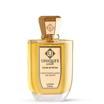 Unique'E Luxury Unisex Chocolate Makes Me Happy Extrait de Parfum 3.4 oz Fragrances (Wholesale) - Luxurious Fragrance Available Online in Hong Kong & China
