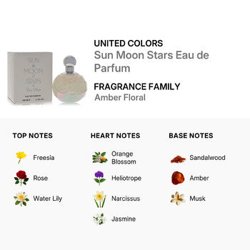 United Colors Ladies Sun Moon Stars Eau de Parfum EDP 3.4 oz Fragrances (Wholesale) - Luxurious Fragrance Available Online in Hong Kong & China
