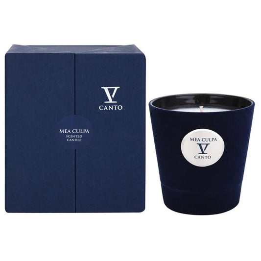 V Canto Unisex Mea Culpa Flocked Glass 8.4 oz Scented Candle (Wholesale) - Luxurious Fragrance Available Online in Hong Kong & China
