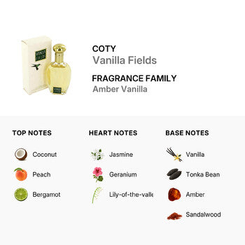 Coty Vanilla Fields / Coty Cologne Spray 0.75 oz (W) - Luxurious Fragrance Available Online in Hong Kong & China