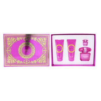 Versace - Bright Crystal Absolu Coffret: Eau De Parfum Spray 90ml + Body Lotion 100ml +Eau De Parfum 5ml + Shower Gel 100ml  4pcs - Luxurious Fragrance Available Online in Hong Kong & China