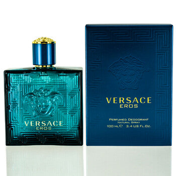 Versace Eros / Versace Perfumed Deodorant Spray 3.4 oz (100 ml) (m) - Luxurious Fragrance Available Online in Hong Kong & China