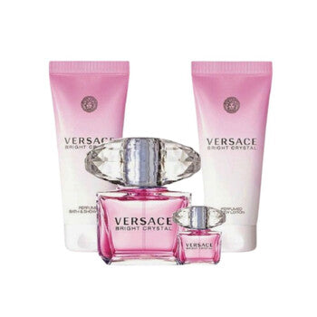 Versace Ladies Bright Crystal 4pc Gift Set - Luxurious Fragrance Available Online in Hong Kong & China