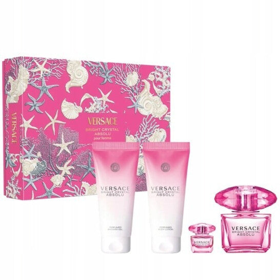 Versace Ladies Bright Crystal Absolu 4pcs EDP Gift Set Fragrances (Wholesale) - Luxurious Fragrance Available Online in Hong Kong & China